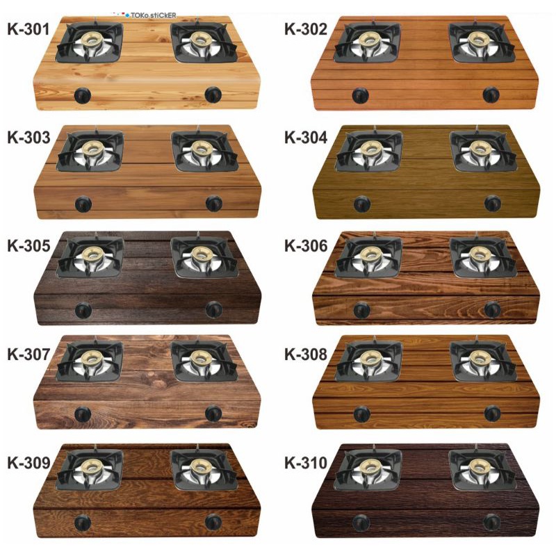 stiker kompor gas 2 tungku