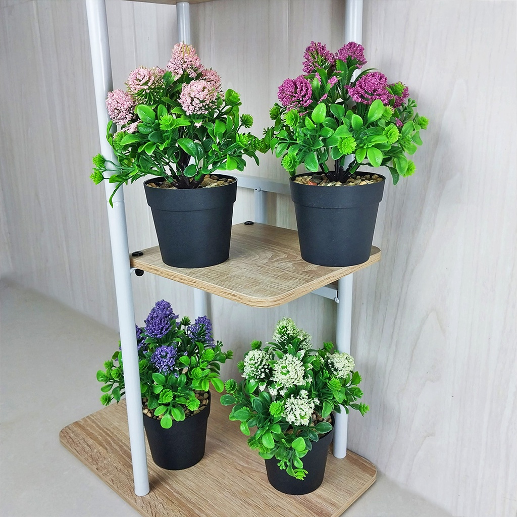 Tanaman Hias Plastik Ornamen Pot Bonsai Import Pajangan Dekorasi Hiasan Rumah Artifical Flower Azgalery PBP89