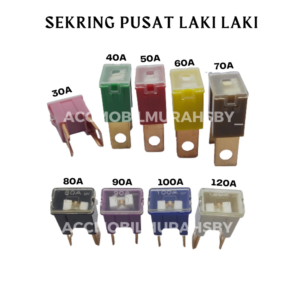 Sekring pusat laki-laki besar 30A-120A / sekring pusat utama besar laki&quot; cowok harga per pcs