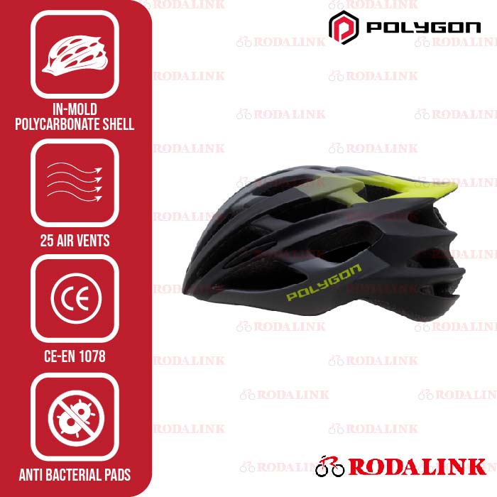 Polygon Helm Sepeda Gunung MTB Rustle