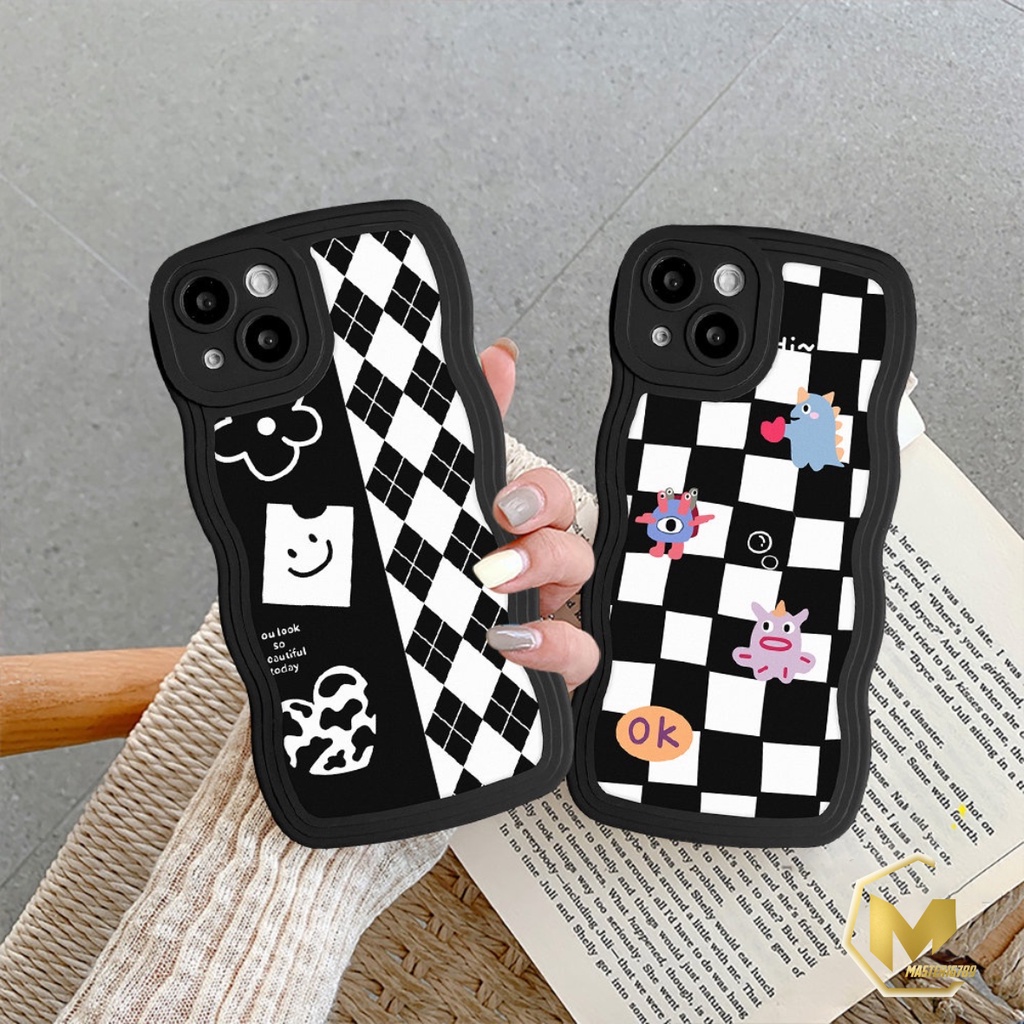 SS804 SOFTCASE TPU DIAMOND GRID FOR IPHONE 6 6+ 7 8 7+ 8+ X XS XR XS MAX 11 12 13 14 PRO MAX MA4133