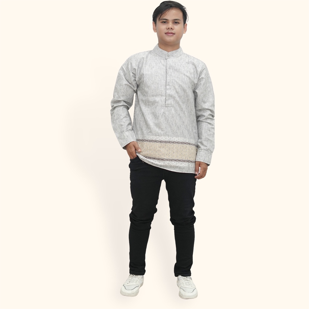 Kemeja koko Casual Lengan Panjang Pria model terbaru variasi kancing - XSHOP Ferdy