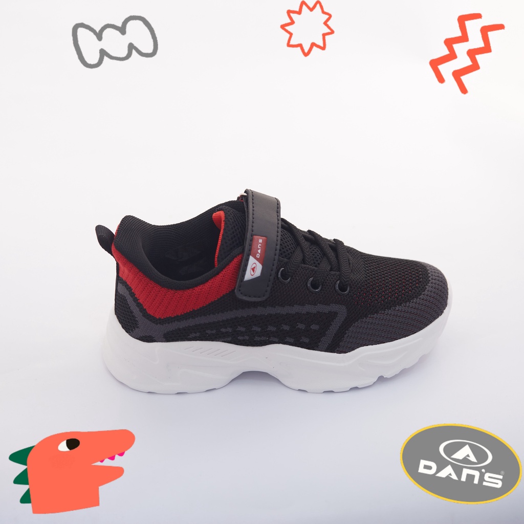 Dans Larton Sepatu Sneakers Anak Laki-Laki - Black