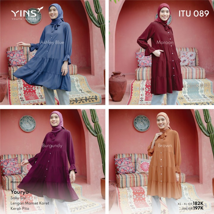 Tunik ITU 089 YINS Terbaru 2023 / Fashion Muslim Tunik