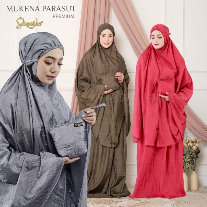 Mukena Parasut Sakeena Premium Traveling Jumbo Dewasa