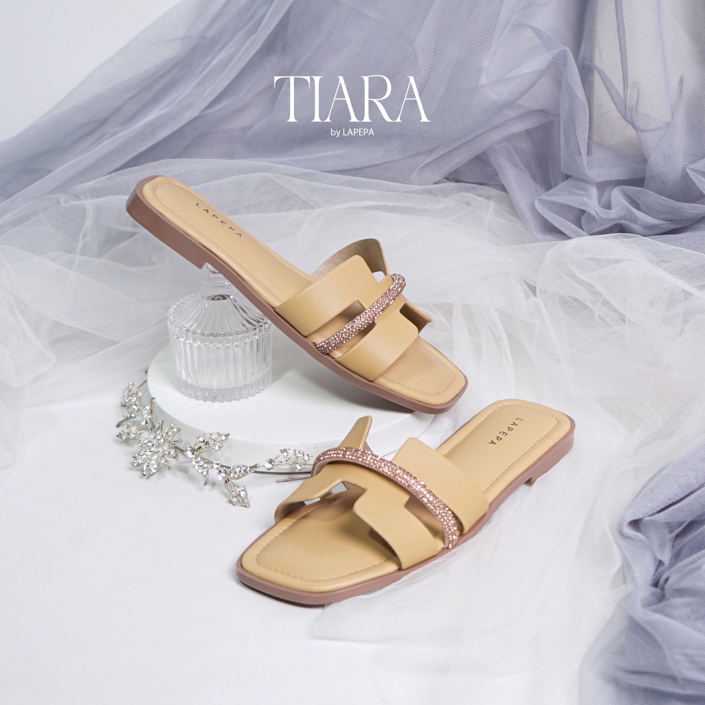 AVLINSTORE - tipe TIARA Sandal Wanita Teplek Korea Casual Sandal Selop Rumahan Blink Empuk Anti Licin