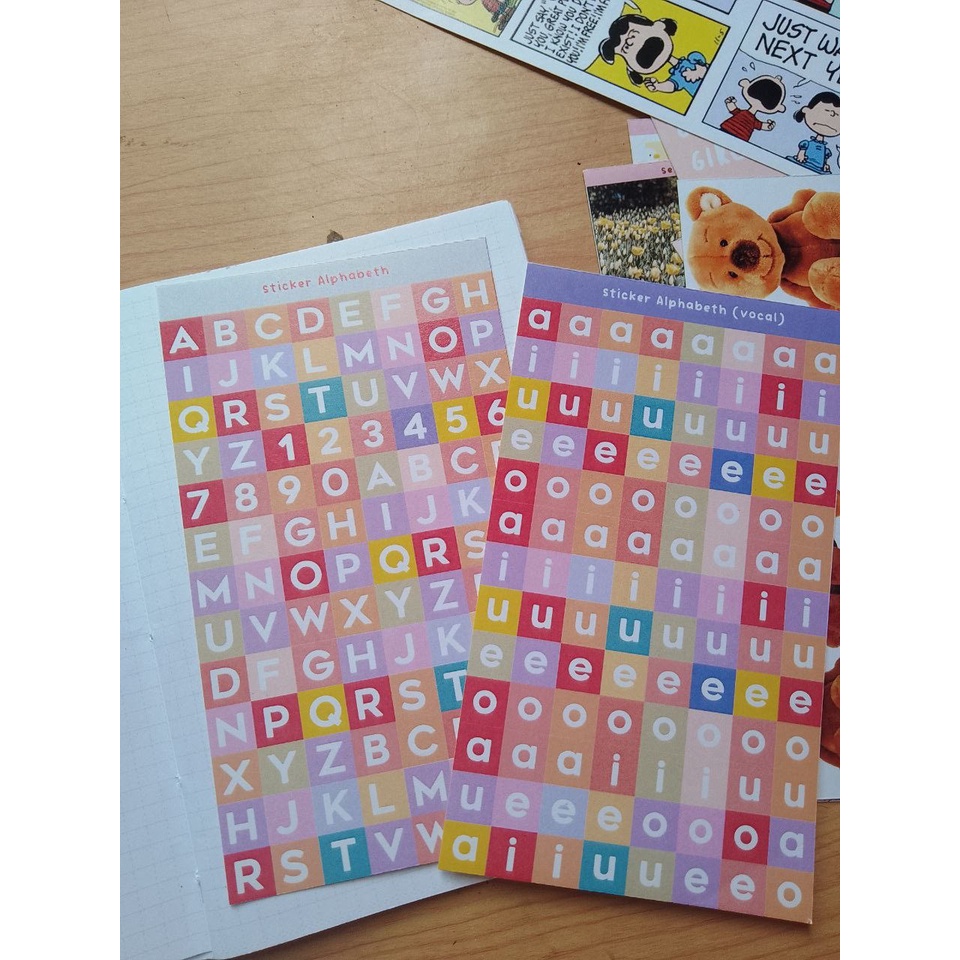 

stiker set journal pastel color