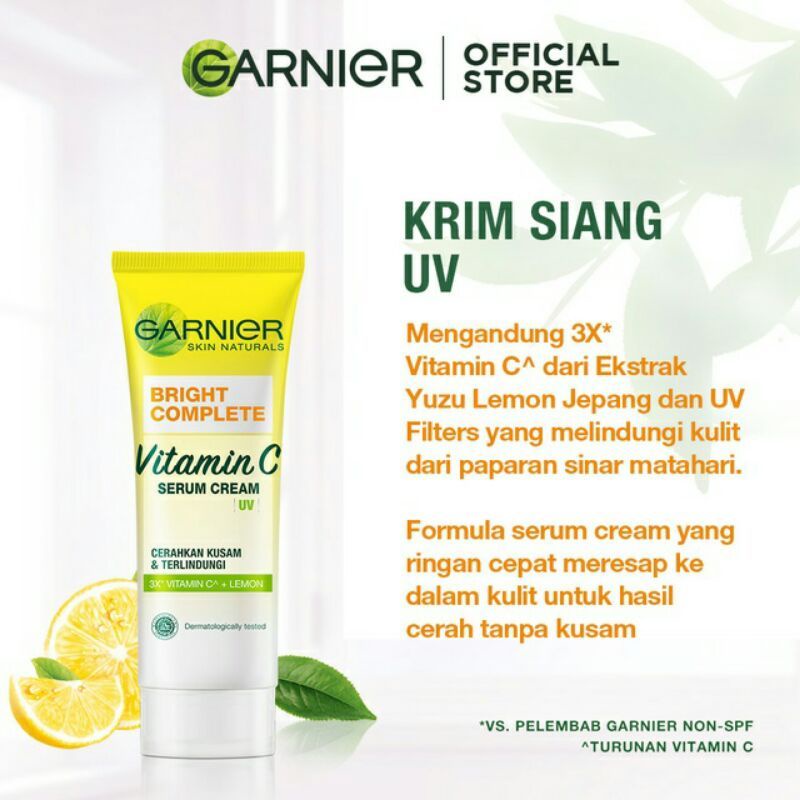 GARNIER BRIGHT COMPLETE VITAMIN C SERUM CREAM UV - 20ml