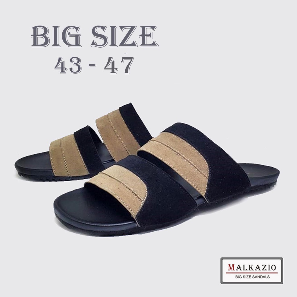 BERNARD FOOTWEAR BIG SIZE | Sandal Pria Ukuran Besar Jumbo 43-44-45-46-47 / Sendal Flat Casual Cowo Classic