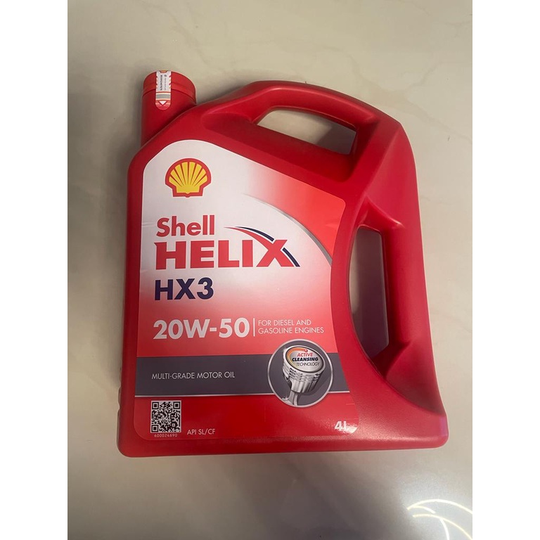 oli shell helix hx3 20w 50 4 liter ORIGINAL 100PERSEN