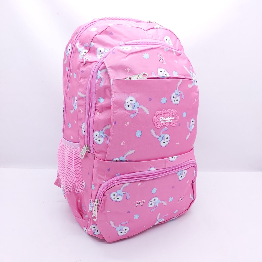 Tas Sekolah Anak Cewek Motif Kelinci LUCU 17 INCHI BESAR MURAH 4 RUANGAN/ Ransel Sekolah Anak POLA Kelinci Lucu Full Colorfull BESAR MURAH / Tas Punggung Anak LOGO kelinci lucu BARU murah / TAS SEKOLAH ANAK SD SMP SMA GAMBAR KELINCI 4 RUANGAN BESAR MURAH