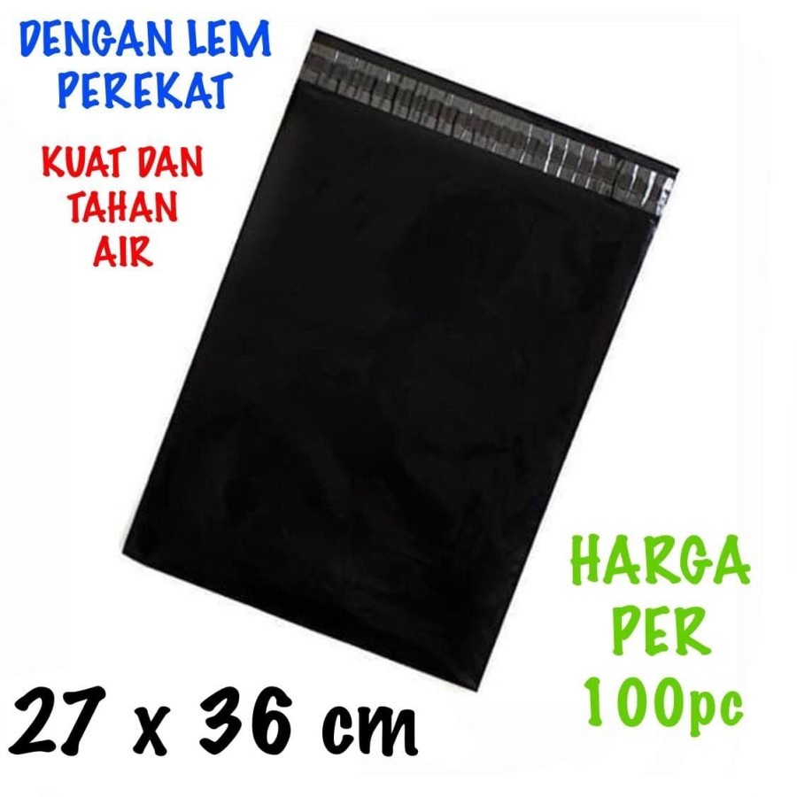 Kantong plastik online amplop plastik online polymailer +lem uk 27x36