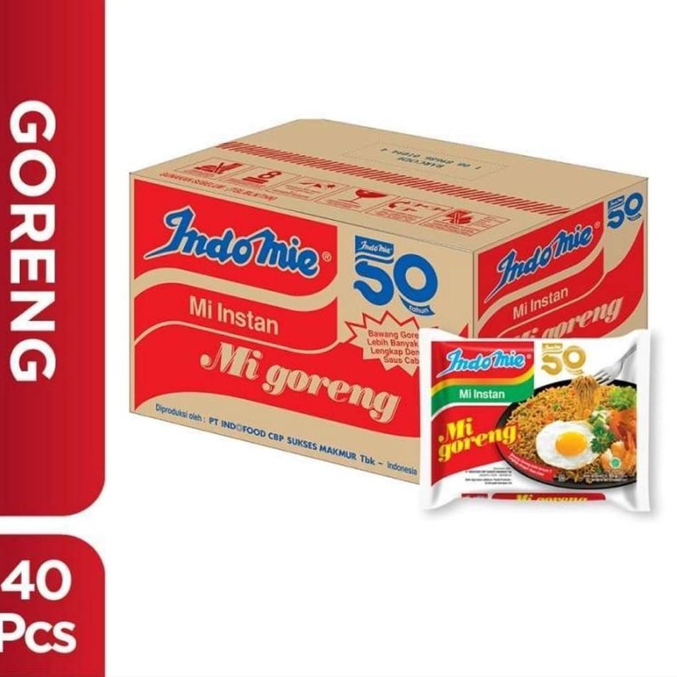

ⅎ Indomie goreng 1 dus isi 40 pcs ♝