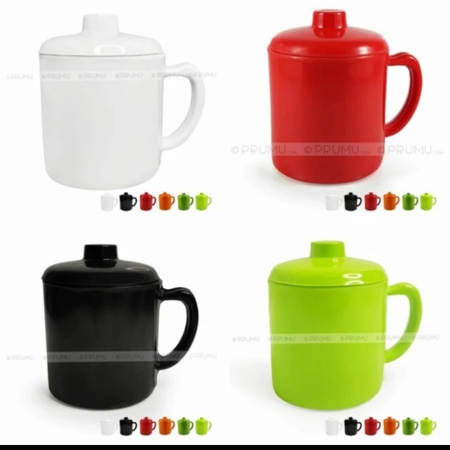 Gelas Mug Kecil | Mug Melamin | Mug Melamine | Gelas melamin - 708 - Hitam