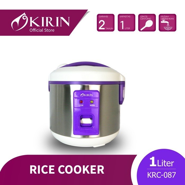 PROMO Kirin KRC-087 Magic COM Rice Cooker 1 Liter . Baru &amp; Bergaransi