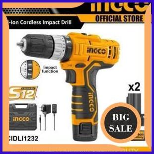 INGCO CIDLI1232 BOR CORDLESS IMPACT DRILL 12V BOR BATERAI 2 BATRE 1M4R23 parts