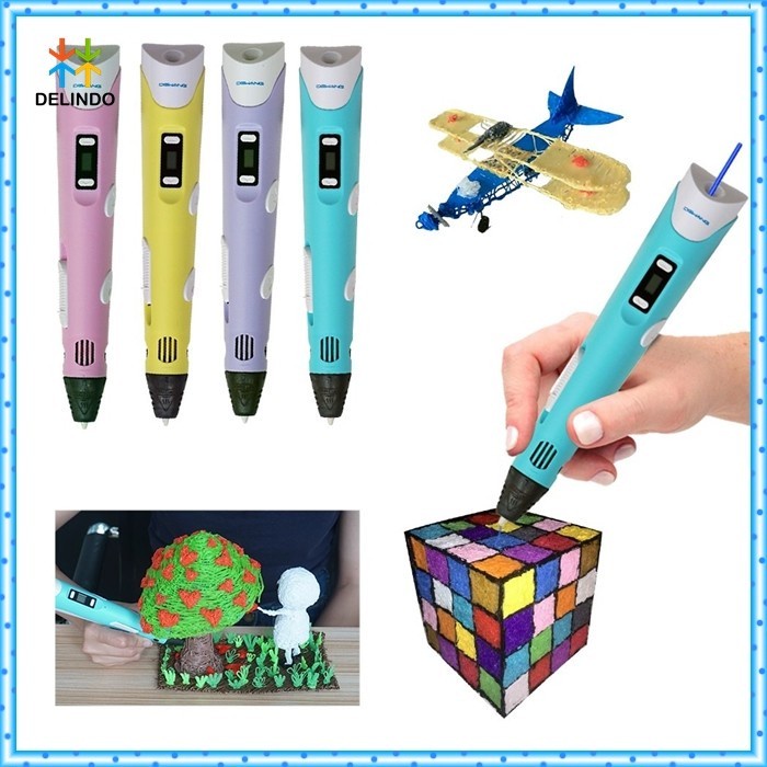 

Dpen 3D Pen Pulpen 3 Dimensi Stereoscopic Printing Pen Portale Mainan