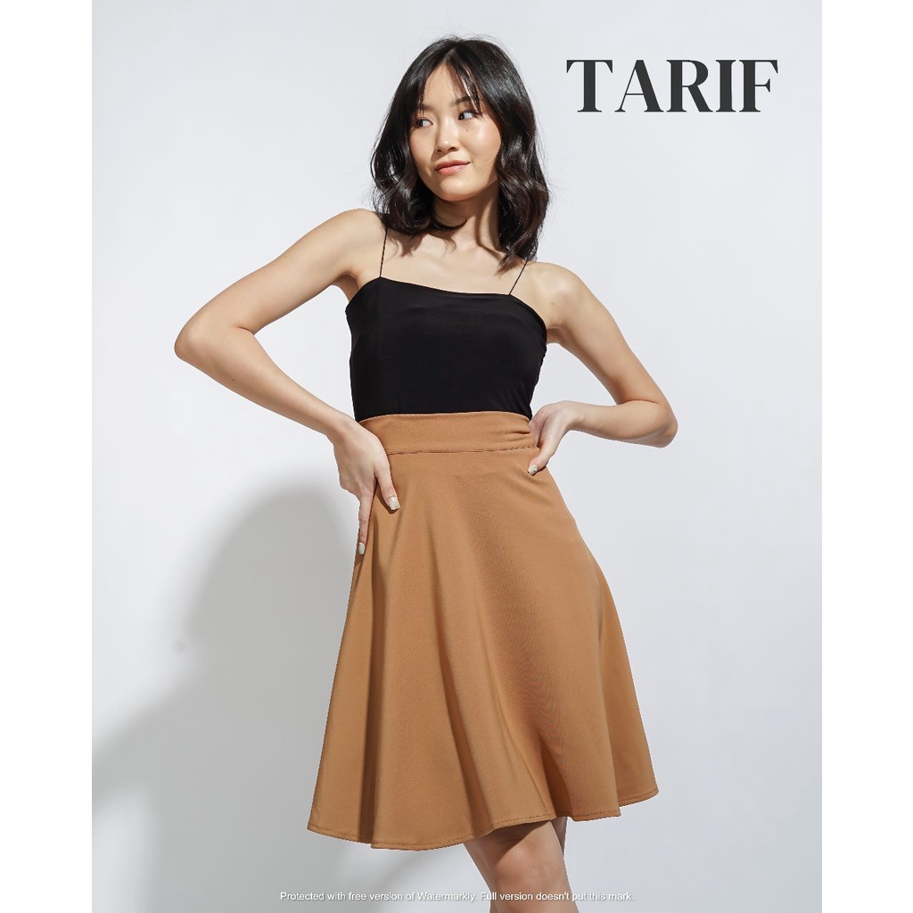 Naomi Flare Skirt Korean Style By TARIF- Rok High Waist 1/2