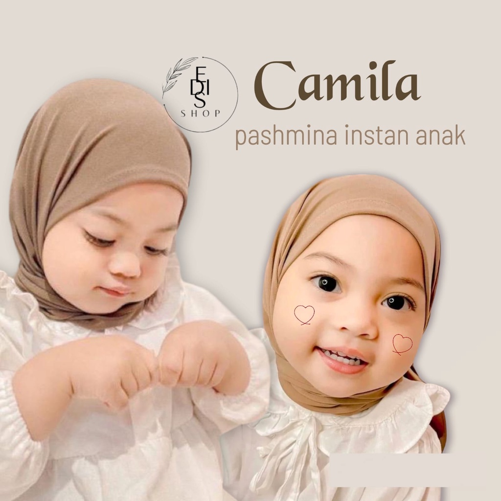 CAMILA Pashtan Anak Camila / Pashmina Instan Anak Jersey Premium