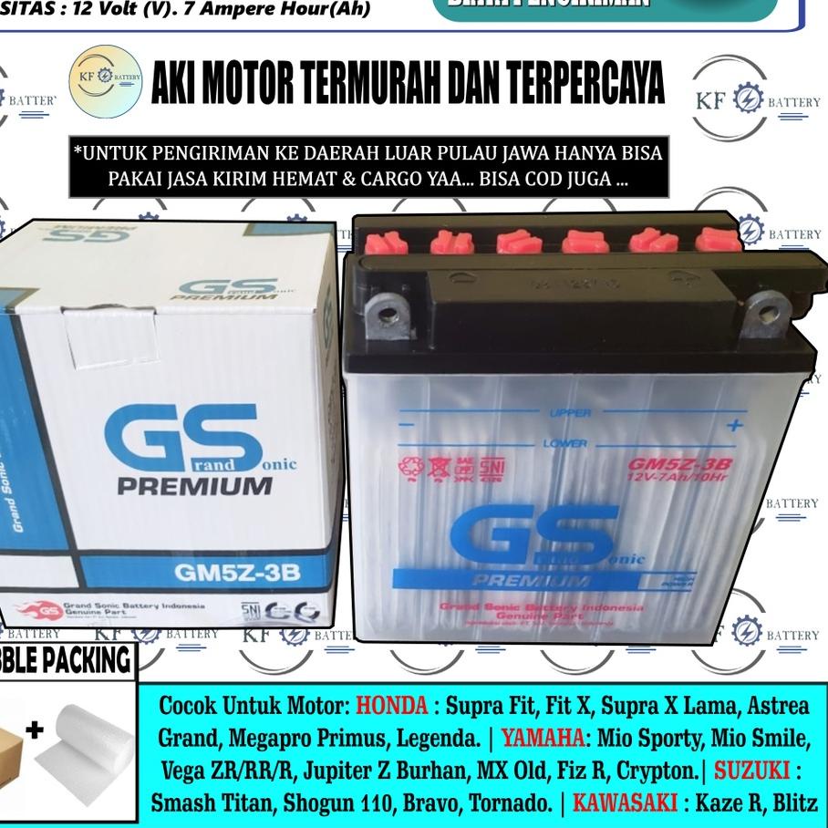 ⅍ Aki Mio Sporty, Mio Smile, Vega ZR, Megapro Primus, Supra Fit, Legenda GS GM5Z-3B KIT 7AH ☋