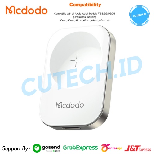 MCDODO MAGNETIC WIRELESS CHARGER FOR APPLE WATCH IWATCH CH-2060