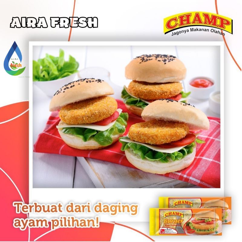 

Champ Chicken Burger Daging Ayam 315Gr