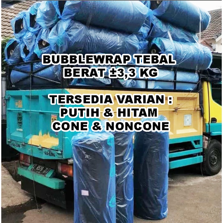 

GOJEK/GRAB Bubble Wrap Roll/Plastik Packing Babel/Buble Wraping HITAM putih