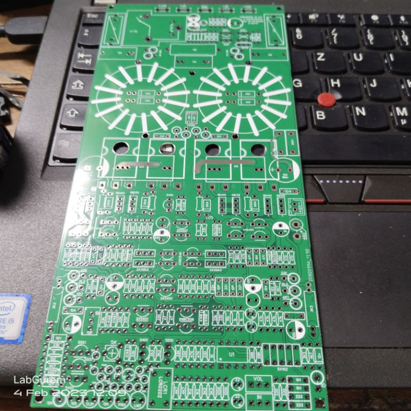 Titip Cetak Pcb Fyber dobel layer throughole