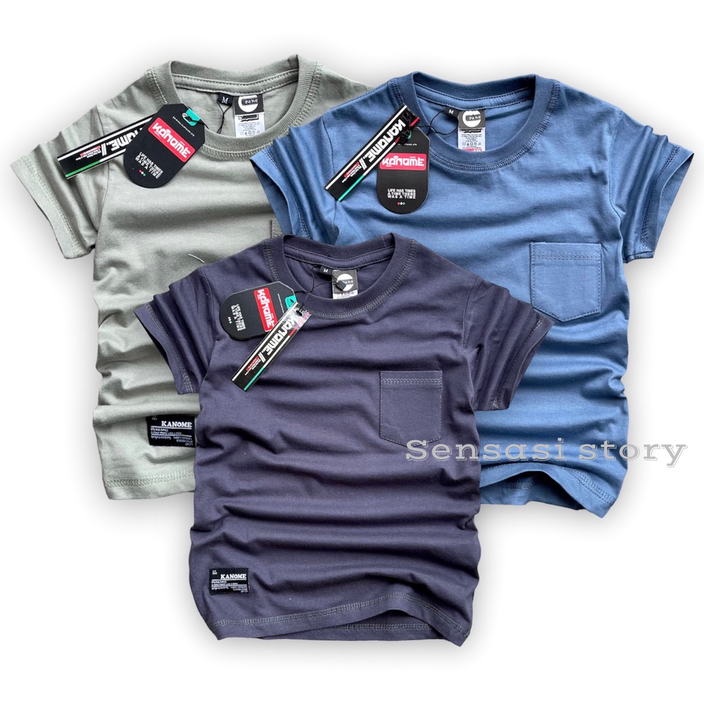 KANOME Kaos distro anak,Usia 1-12 thn,Pakaian anak laki laki,Baju kaos anak