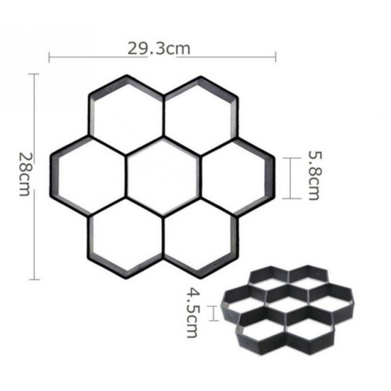 Promo Cetakan Paving Blok atau Cetakan Semen Paving block Hexagonal taman Limited