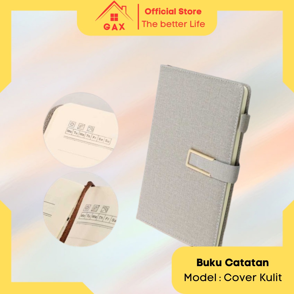 

Buku Catatan Kerja Cover Kulit Kertas Ukuran A5 Kampus Minimalis