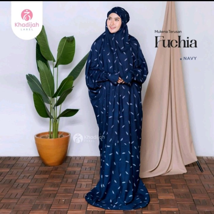 Khadijah Label - Mukena Terusan Dewasa Fuchia