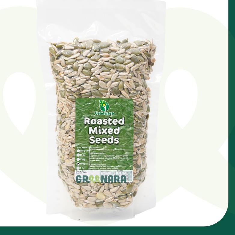 

➶ Roasted Mixed Seeds 500gr (Sunflower Seed & Pumpkin Seed) / Kuaci dan Labu Panggang 500 gram ❄