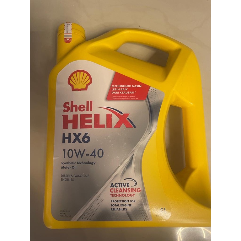 oli shell helix hx6 10w 40 4 liter ORIGINAL 100PERSEN HX6