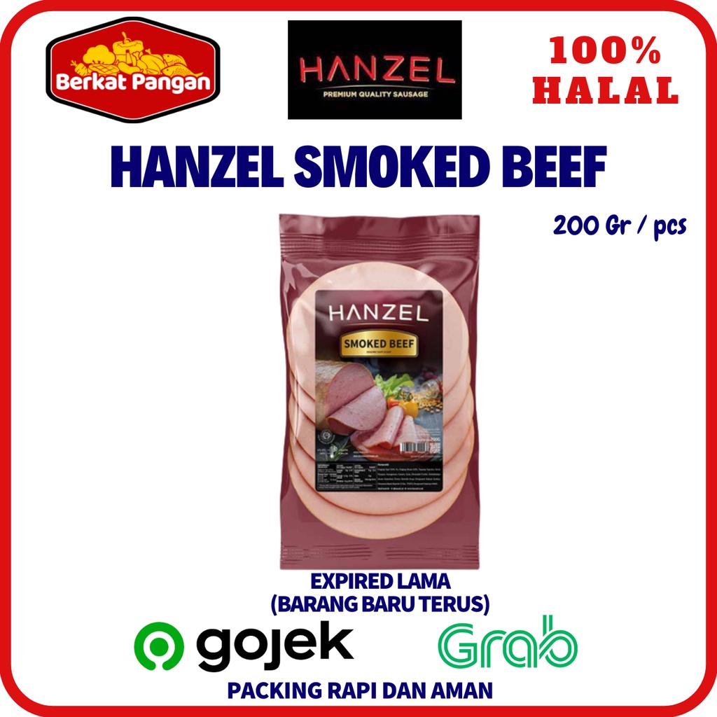 Hanzel Smoked Beef 200gr / Daging Asap