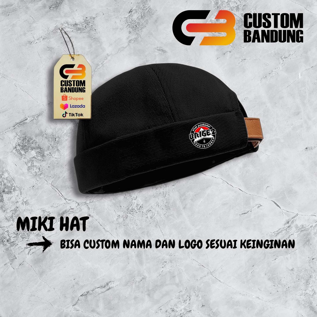 Topi Miki hat Brigez Jihad Miki Hat Peci Miki hat Topi Miki hat Anak &amp; Dewasa Topi Brimless Premium