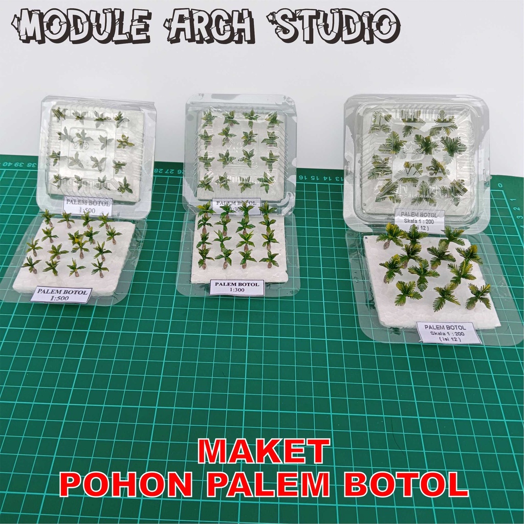 Maket Pohon Palem Botol - Miniatur Palem Botol