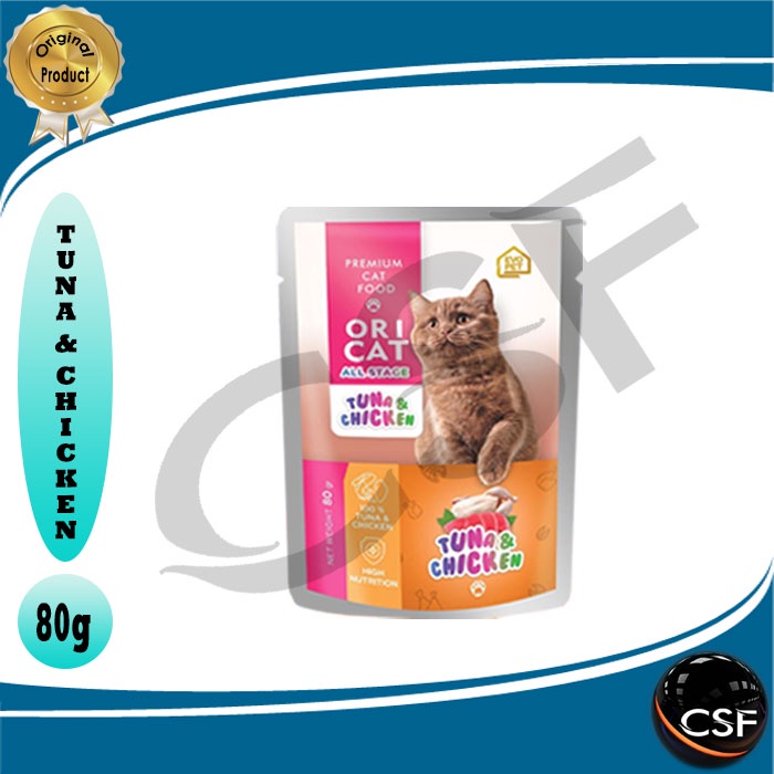 Makanan Kucing Basah ORI CAT Pouch All stage 80gr