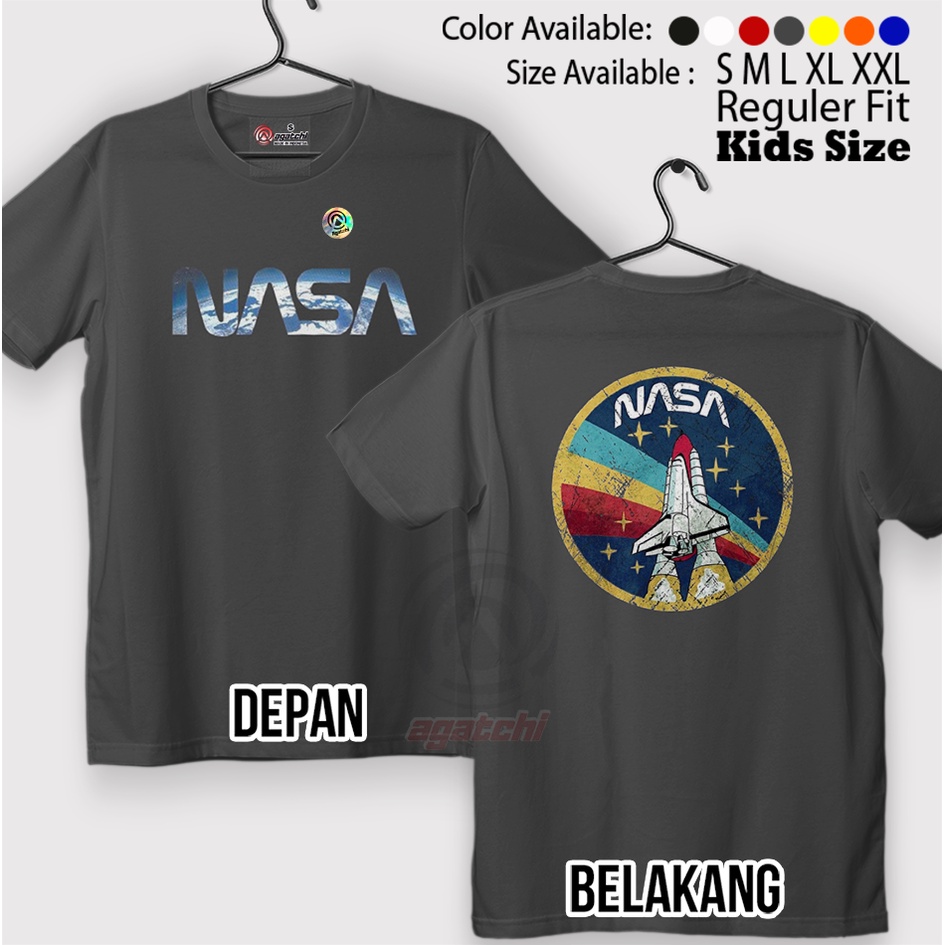 Baju Kaos Atasan Anak Laki - Laki Agatchi Motif Nasa