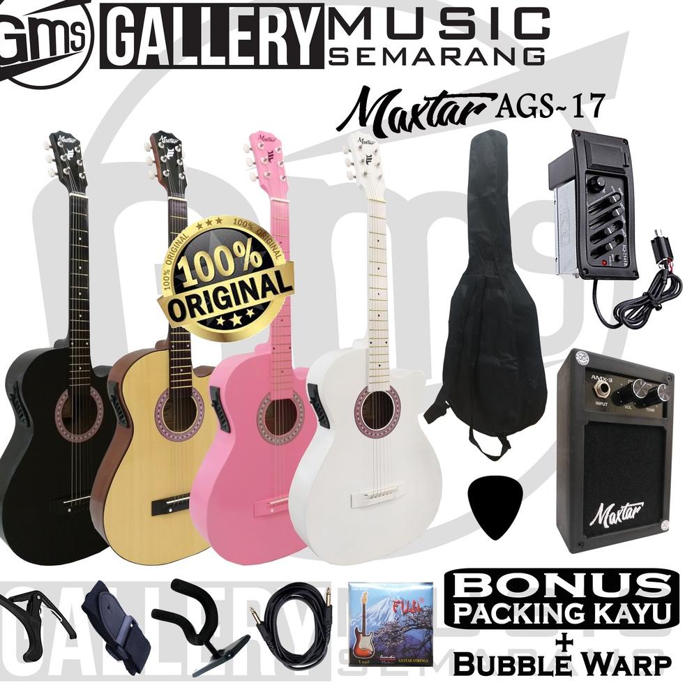 HARGA BERSAHABAT Gitar Akustik Elektrik Maxtar AGS-17 Orinal / Gitar Akustik Orinal / Gitar Akustik 