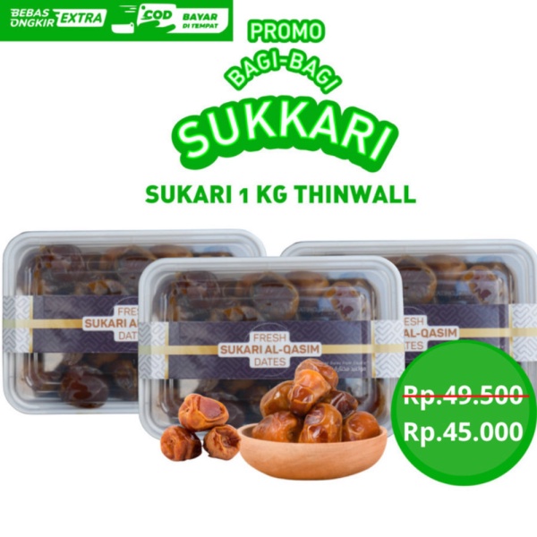 

Unik Kurma Sukari 1 KG Premium Timur Tengah Sukkari Original High Quality Berkualitas