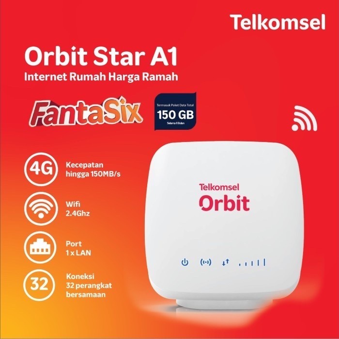 Modem Advan Orbit Star A1 Wifi Router 4G High Speed 150GB