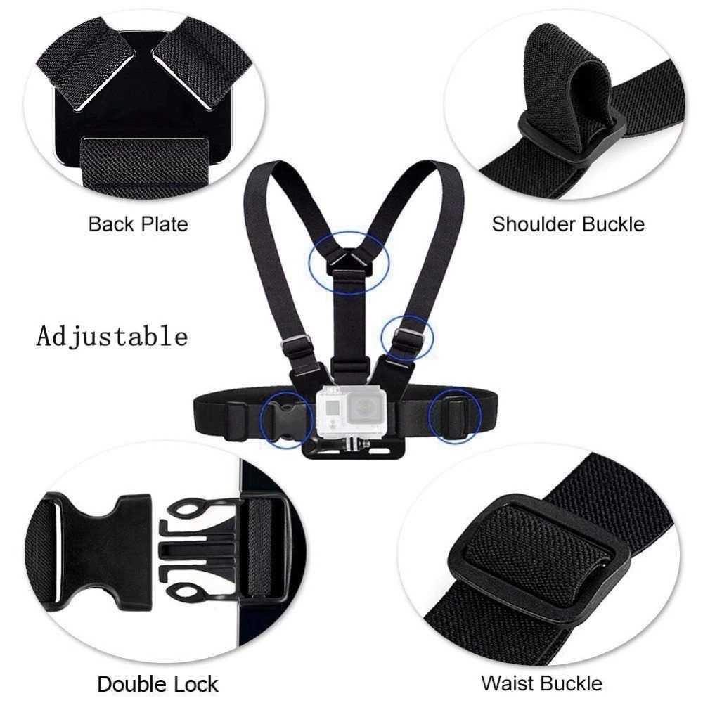 Chest Harness Belt Strap 3 in 1 for GoPro - WMA01 - Black