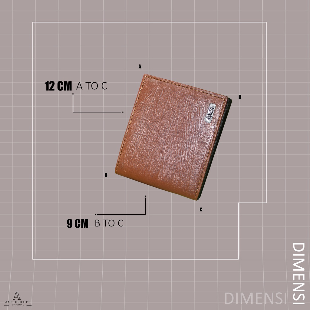 Dompet kulit sintetis dompet pria murah dompet lipat pria dompet fashion pria AMT