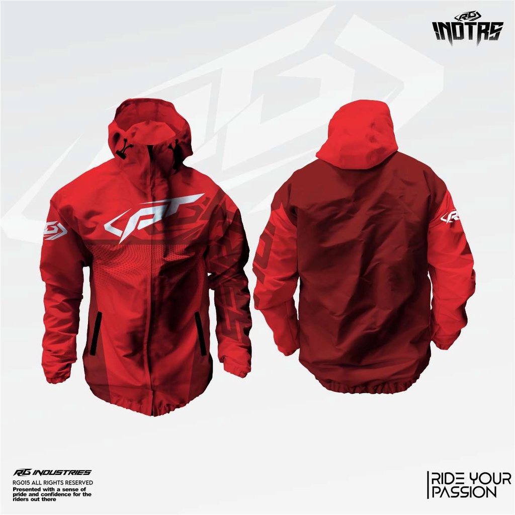 Jacket Running Printing jaket windbreaker waterproof RG INDUSTRIES CODE RG15J09