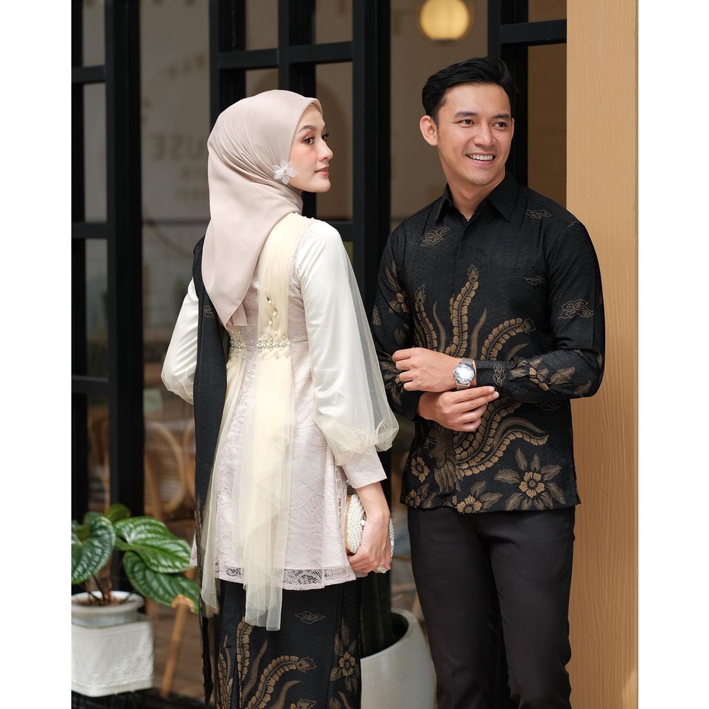 Kebaya Couple Modern Kebaya Wisuda Set Tunik Lamaran Tunangan Batik Baju Couple Kondangan Terbaru 2023