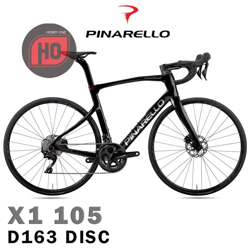 PINARELLO X1 105 D163 DISC SHINY BLACK - Road Bike