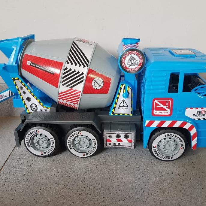 Mainan Mobil Truk Semen Molen Ukuran Besar - Mainan Truk Molen Jumbo [Cod]