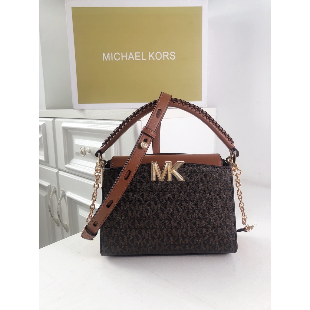 （Shopee live）KM2116-8 2116   Kelly bag karlie old flower bag leather shoulder messenger handbag size low 21*9 *14cm