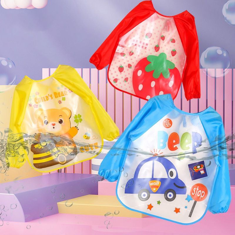 [056] Celemek baju bayi/Otto Bib/ Baby Bib/Bib bayi tahan air/ Clemek Makan Bayi Anti Air/Bib anak-a